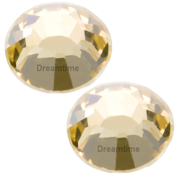 Swarovski 2028 XILION Rose Flat Back Crystal Terra Bottom Coated SS34